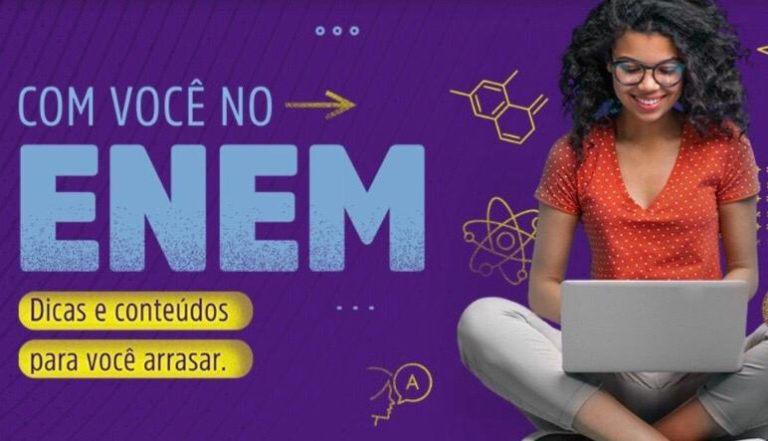 Una oferece aulas on-line e simulados gratuitos para estudantes em preparação para o Enem