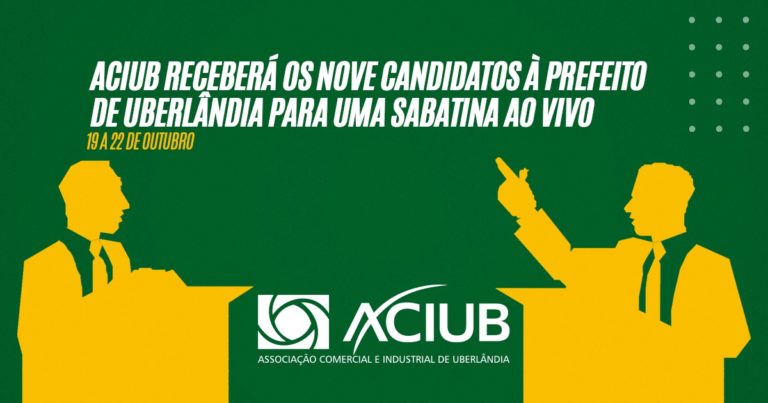 Aciub promove sabatinas e debate com candidatos a prefeito de Uberlândia