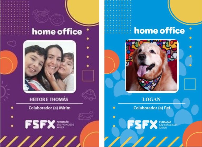 Fundação São Francisco Xavier realiza ação com colaboradores mirins e pets em home office