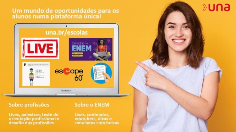 Una disponibiliza plataforma para auxiliar estudantes do ensino médio