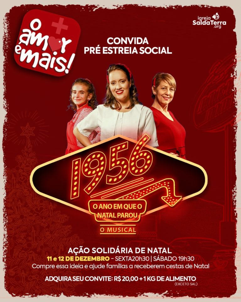 Cia Vida Viva apresenta musical de Natal com sessões gratuitas e convite social em Uberlândia