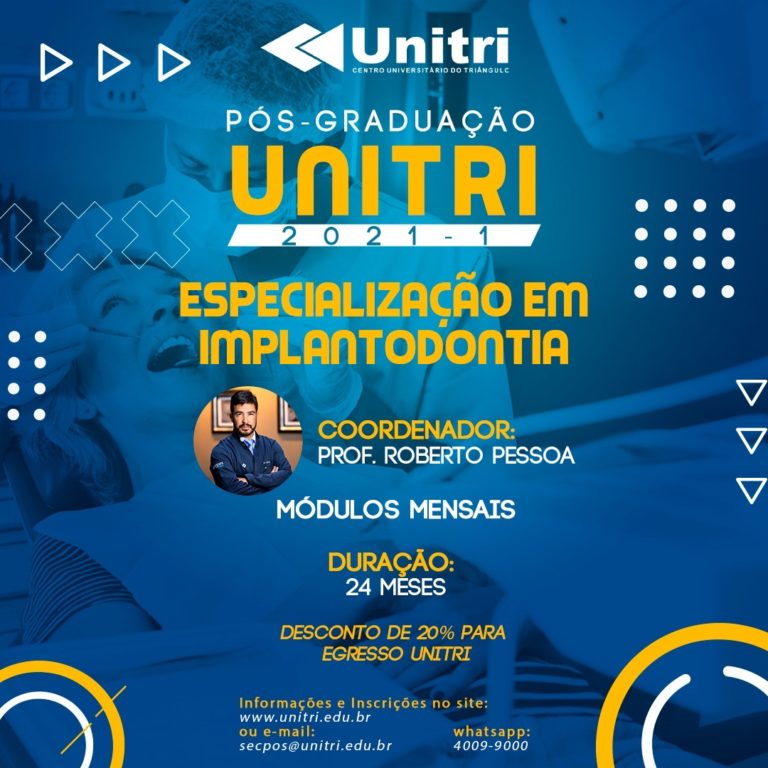 Especialização em Implantodontia na UNITRI