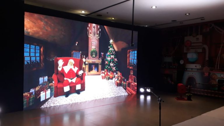 No Center Shopping, encontro com Papai Noel é em tempo real direto da Lapônia