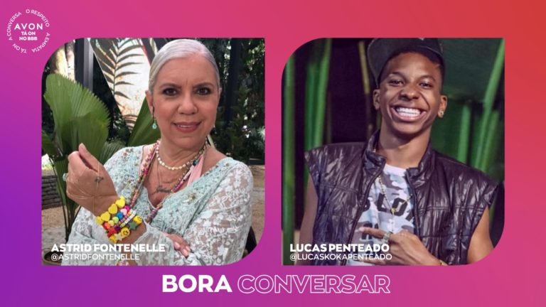 Lucas Penteado fala sobre paixão por Gilberto, opressão e racismo estrutural, no primeiro episódio da série #ConversaTáOn lançada pela Avon