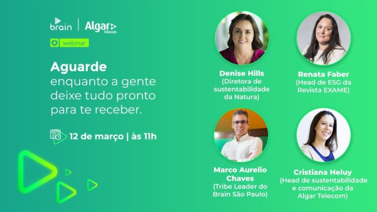Brain e Algar Telecom realizam webinar sobre inovação e sustentabilidade