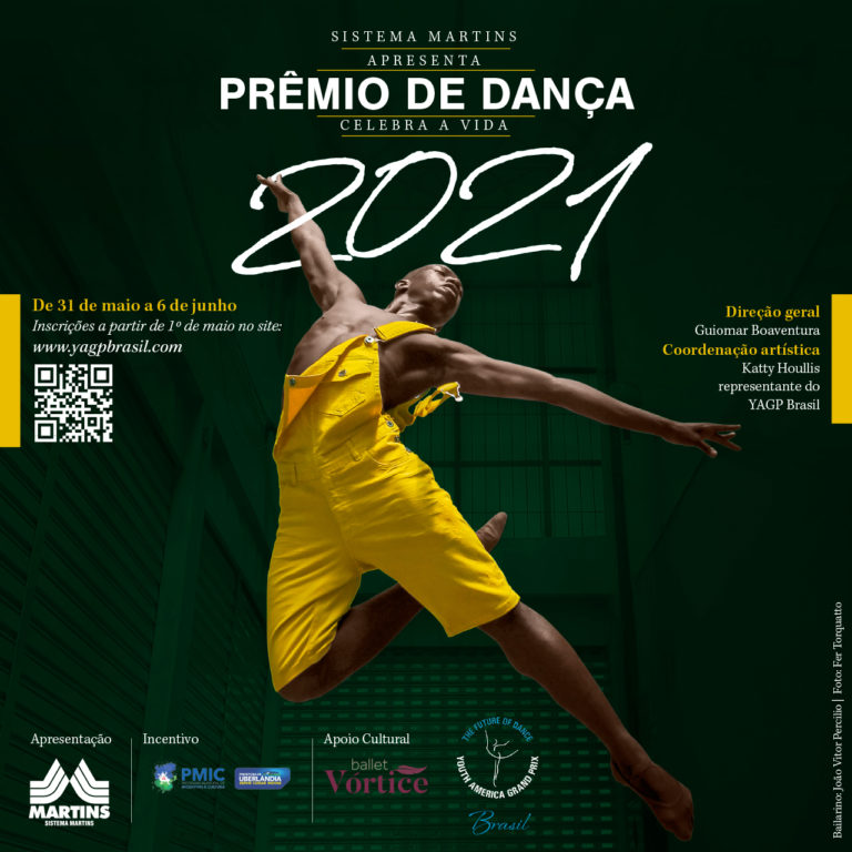 Prêmio de Dança 2021 oferece aulas gratuitas com professores do Brasil e exterior