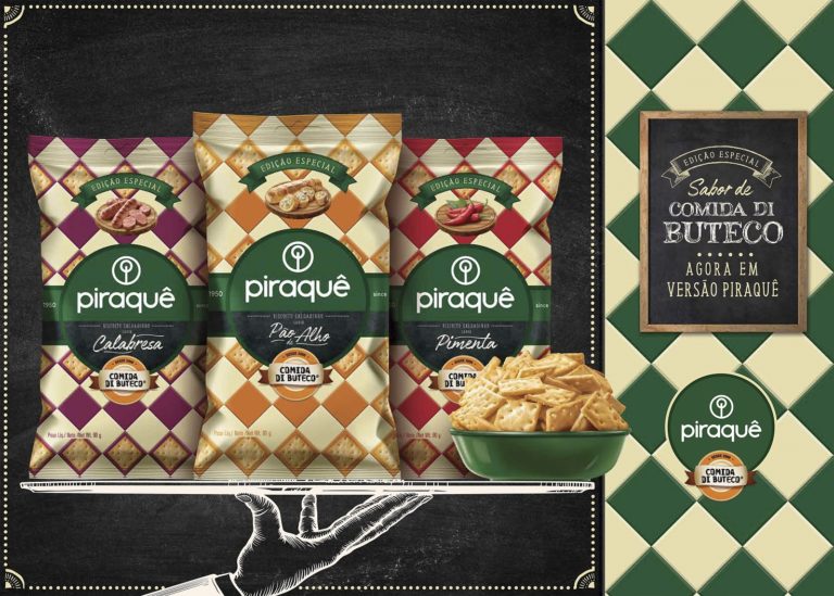 Piraquê lança salgadinhos em ação de cobrand com o Comida Di Buteco em três deliciosos sabores