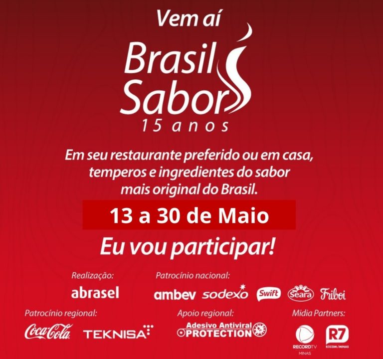 Gastronomia afetiva será tema do 15º Festival Brasil Sabor