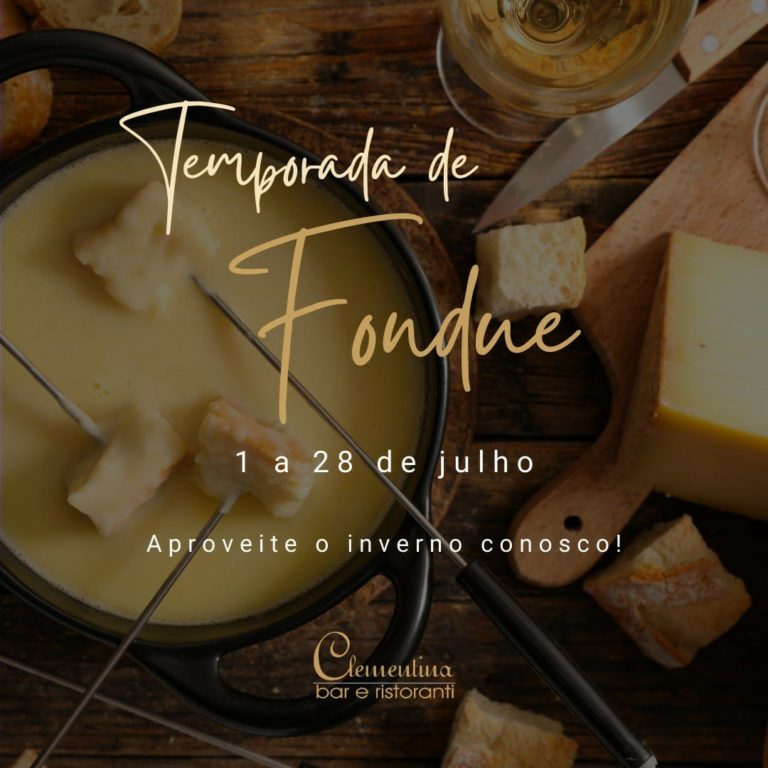 Clementina Bar e Ristoranti tem Temporada de Fondue a partir desta quinta (01)