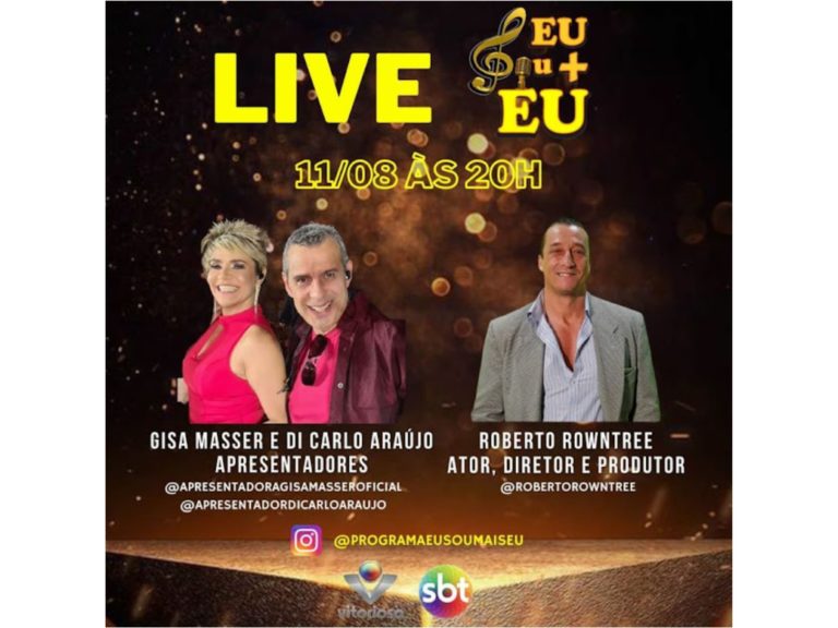 Roberto Rowntree participa de live entrevista no SBT