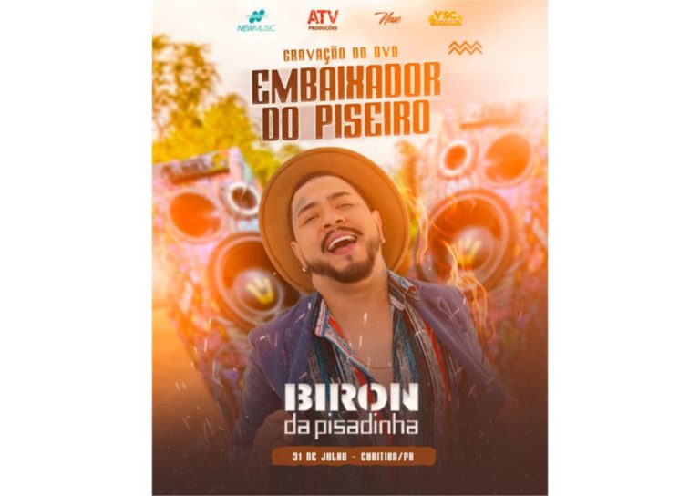 Embaixador do piseiro grava seu primeiro DVD
