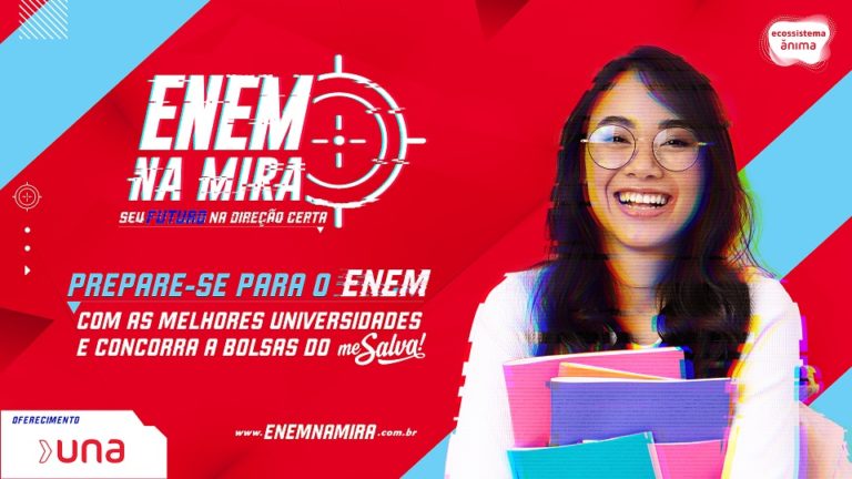 Plataforma gratuita de conteúdos educacionais, Enem na Mira, da Una Regional Triângulo Mineiro e Goiás, apresenta live sobre atualidades