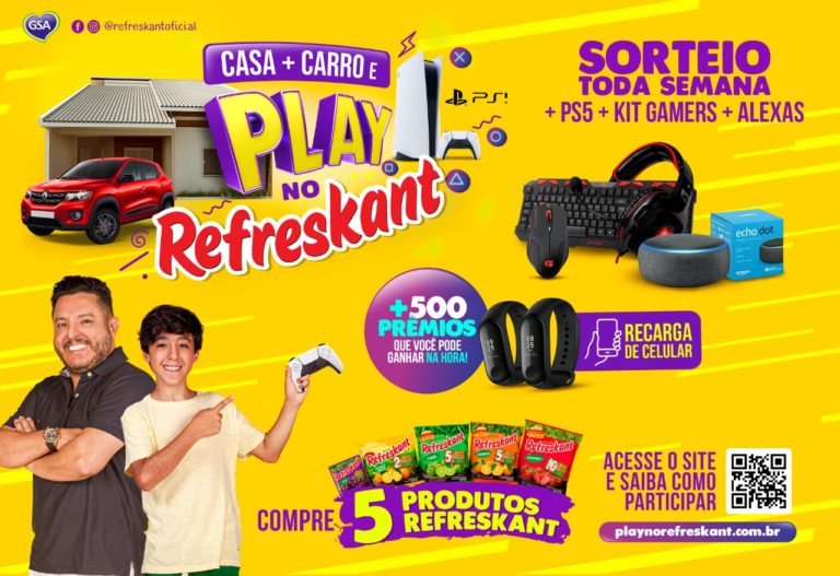 “Casa + carro e Play no Refreskant” é a oportunidade de refrescar a ganhar prêmios