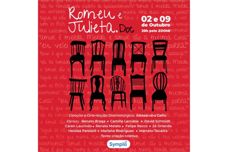 Peça on-line Romeu e Julieta.Doc segue em cartaz e terá apresentação ao vivo neste sábado
