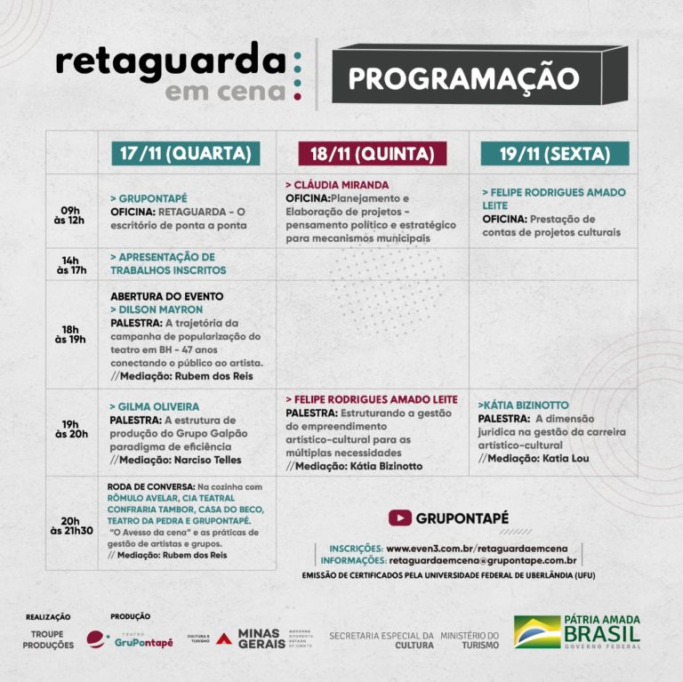Nesta semana os bastidores da produção cultural ganham os holofotes