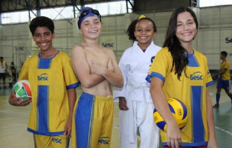 Sesc em Minas oferece 1122 vagas gratuitas para a Escola de Esportes em sete unidades do Estado