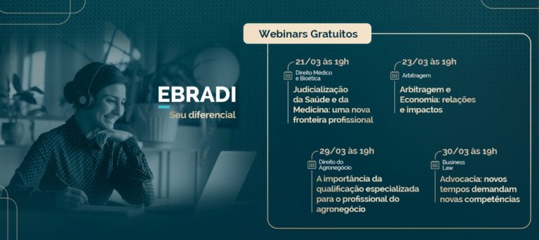 EBRADI realiza webinars gratuitos sobre temas contemporâneos do Direito