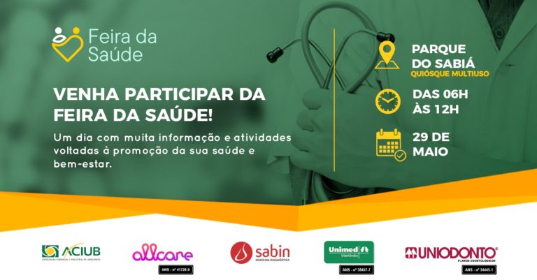 Aciub promove “Feira da Saúde” com serviços e dicas de saúde gratuitos para toda comunidade