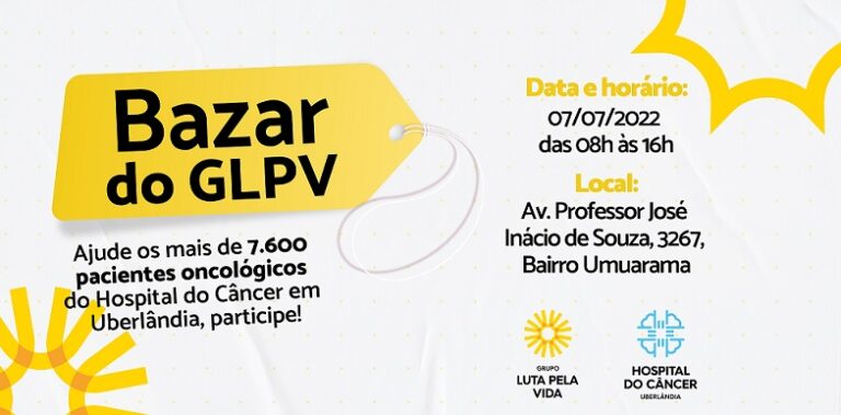 Bazar do Grupo Luta Pela Vida acontece nesta quinta-feira (07)
