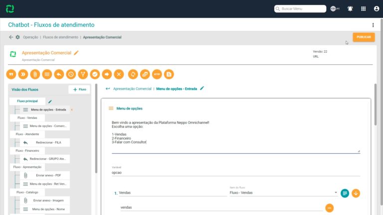 Neppo lança ‘construtor de bots’ que possibilita ao próprio usuário da sua plataforma omnichannel criar fluxos de atendimento