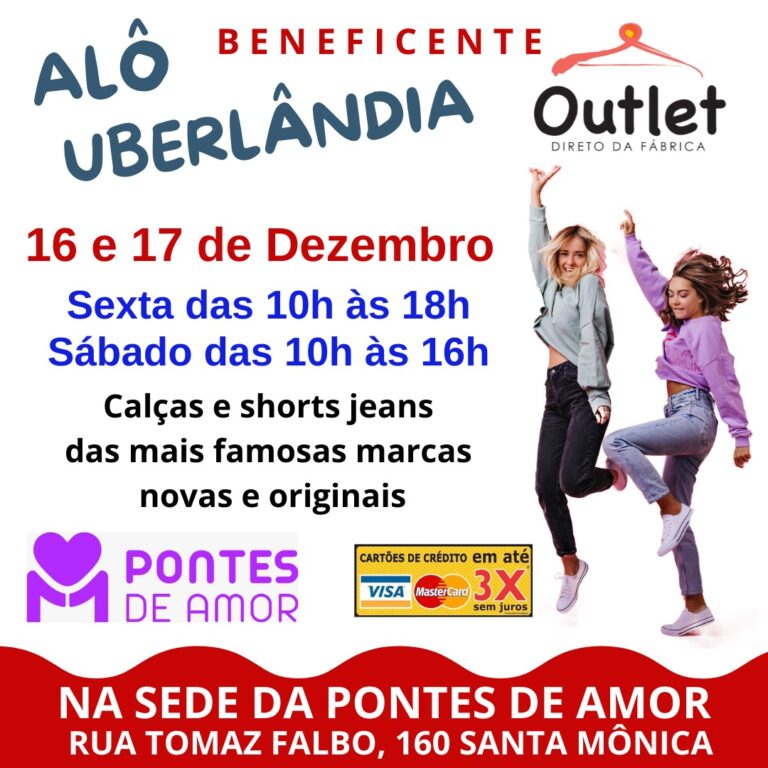 Pontes de Amor realiza Outlet Beneficente de Natal direto de fábrica