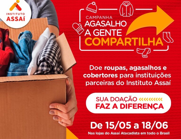 Instituto Assaí promove campanha “Agasalho a Gente Compartilha”