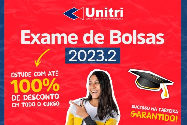 Exame de Bolsas UNITRI com nova data: 23/07