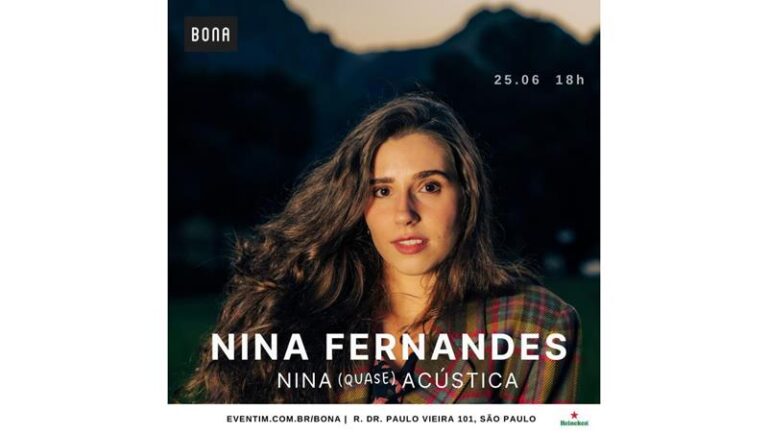 Cantora e compositora Nina Fernandes se apresenta no Bona Casa de Música neste domingo