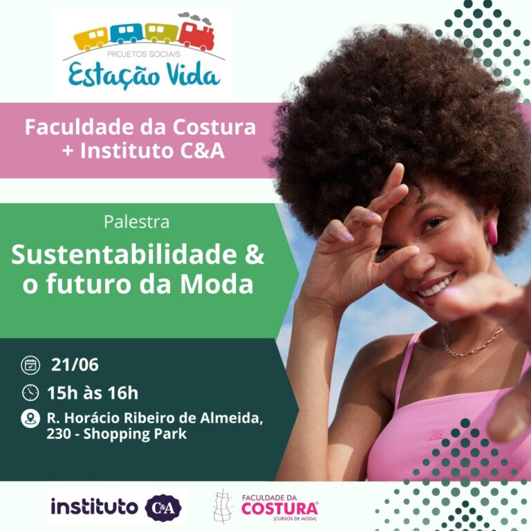 Faculdade da Costura faz palestra sobre “Sustentabilidade e o Futuro da Moda” no Projetos Sociais Estação Vida