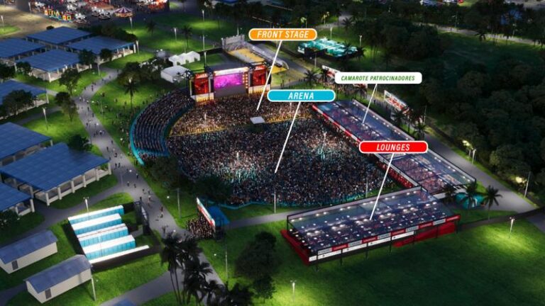 Layout da área de shows do Camaru 2023 amplia espaço para o público em 4 mil metros quadrados
