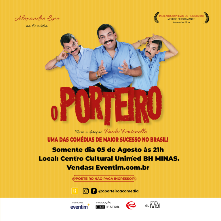 Alexandre Lino apresenta “O Porteiro” em Belo Horizonte