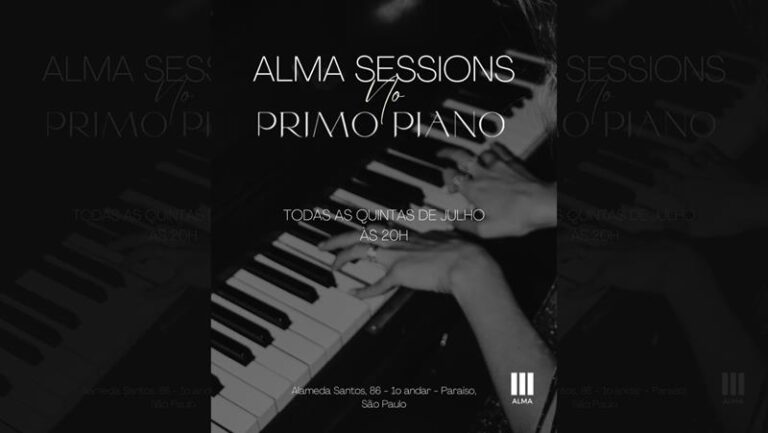Alma Music apresenta Alma Sessions todas as quintas-feiras de julho no Primo Piano Bar