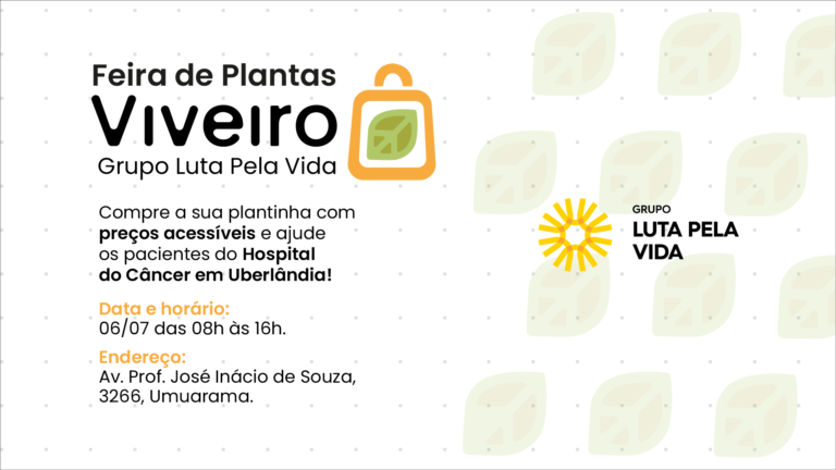 Viveiro do Grupo Luta Pela Vida realiza Feira de Plantas nesta quinta-feira (6)