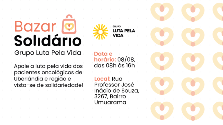 Grupo Luta Pela Vida realiza Bazar e Feira de Plantas nesta terça-feira (08/08)