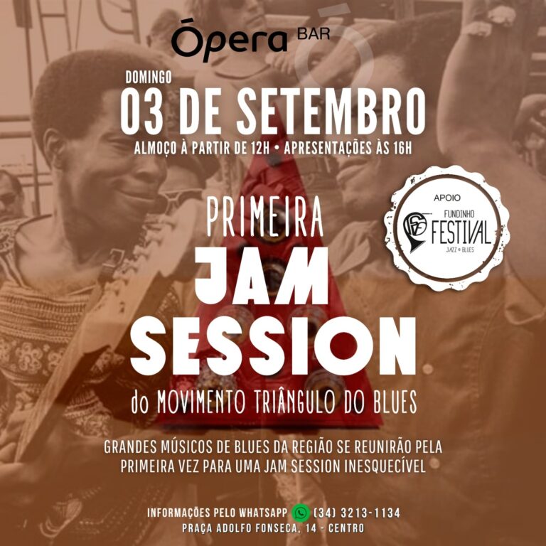 Grandes nomes da música do Triângulo Mineiro celebram a beleza do Blues e do Jazz em uma Jam Sessions especial no Ópera Bar