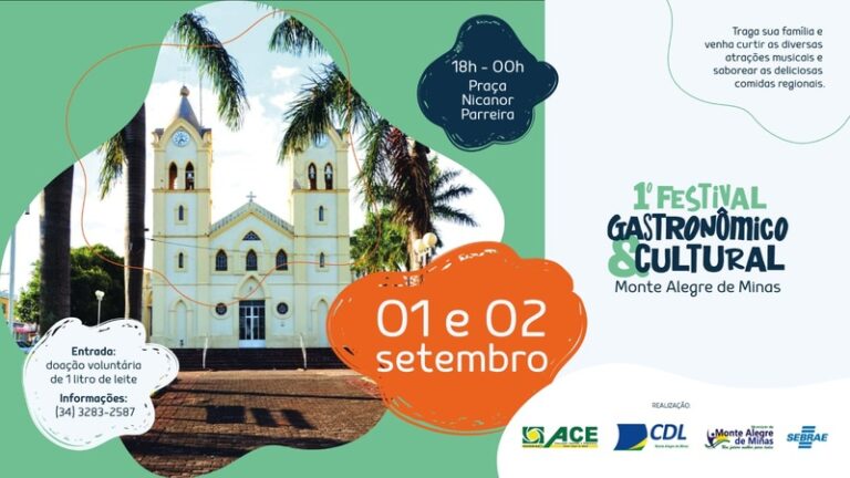 1º Festival Gastronômico de Monte Alegre de Minas começa neste final de semana