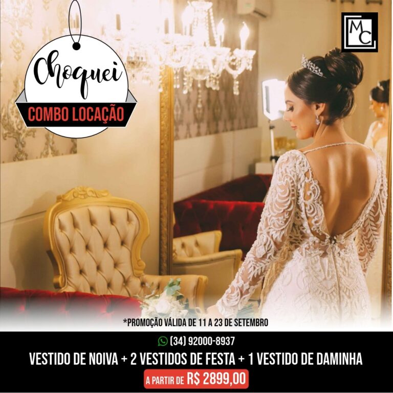 Ateliê Maristeles Crosara traz promoção especial: Choquei combo locação