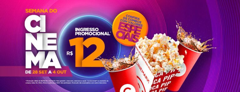 Na Semana do Cinema, Cinemark do Uberlândia Shopping tem ingressos a R$ 12
