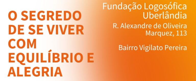 Café Logosófico – O Segredo de se viver com equilíbrio e alegria