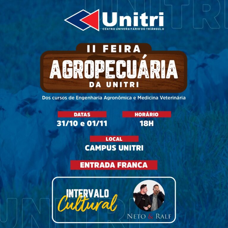 Segunda edição da Feira Agropecuária da Unitri terá uma área maior neste ano