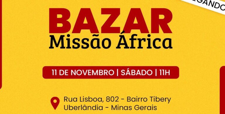 Bazar da Missão África 2023 em Uberlândia