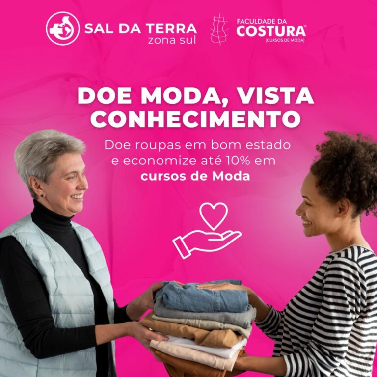 Faculdade da Costura realiza até 22 de dezembro a campanha “Moda Solidária”