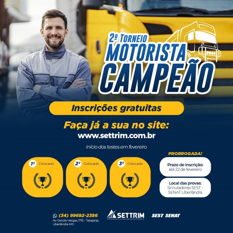 Motorista Campeão reconhece e valoriza profissionais do Transporte de Cargas e Logística