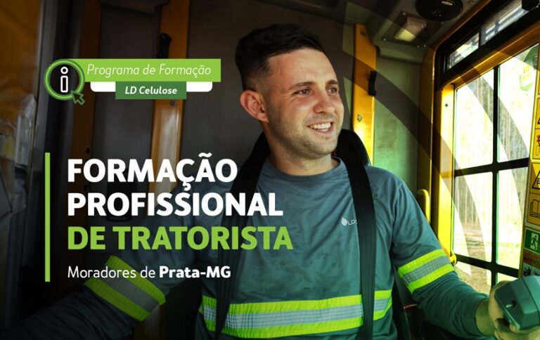 LD Celulose abre inscrições para processo seletivo e capacitação para tratorista na cidade de Prata