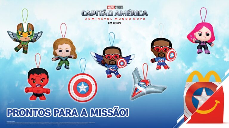 McLanche Feliz traz brinquedos de “Capitão América: Admirável Mundo Novo”, filme da Marvel Studios