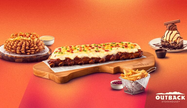 Luz, câmera, ação: Outback inova e lança torre Bloomin’ Onion com camarões, Ribs com Catupiry® Original e sobremesa de brownie, KitKat® e marshmallow