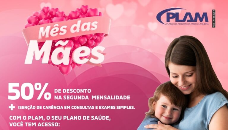 Mês das Mães no PLAM tem 50% de desconto na segunda mensalidade