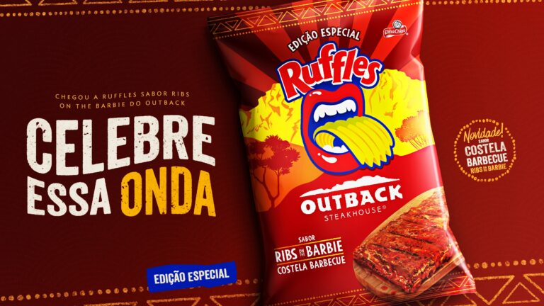Ruffles® e Outback se unem em parceria inédita para lançar novo sabor ‘Ribs on the Barbie – Costela Barbecue’