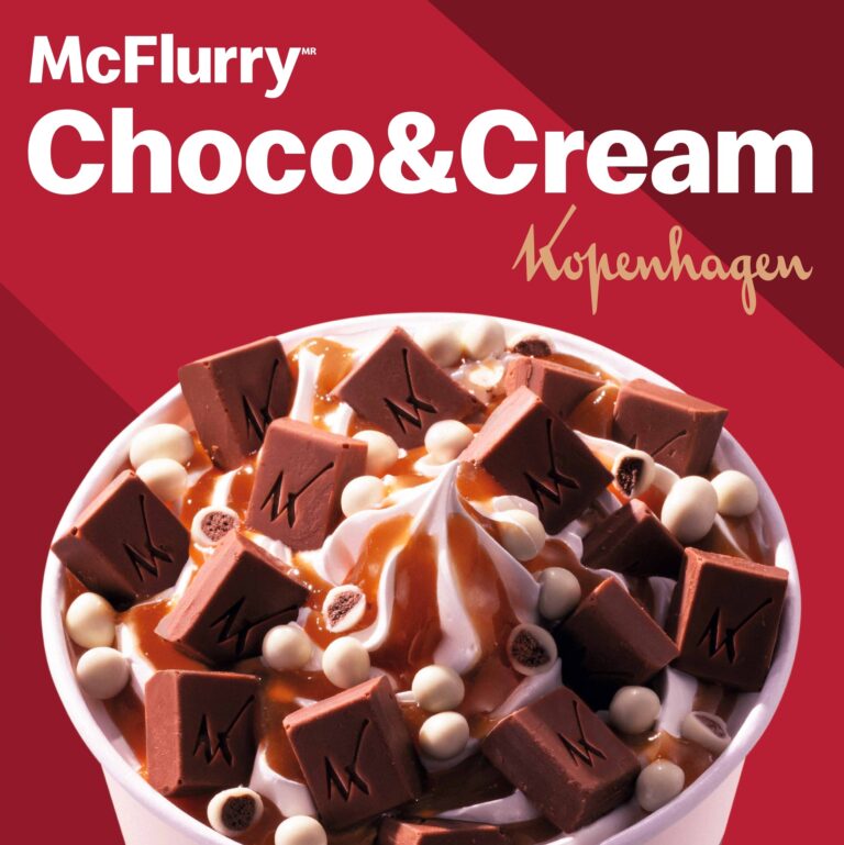 McDonald’s lança McFlurry Choco&Cream Kopenhagen com ingrediente exclusivo e marca a volta da calda de caramelo no Méqui