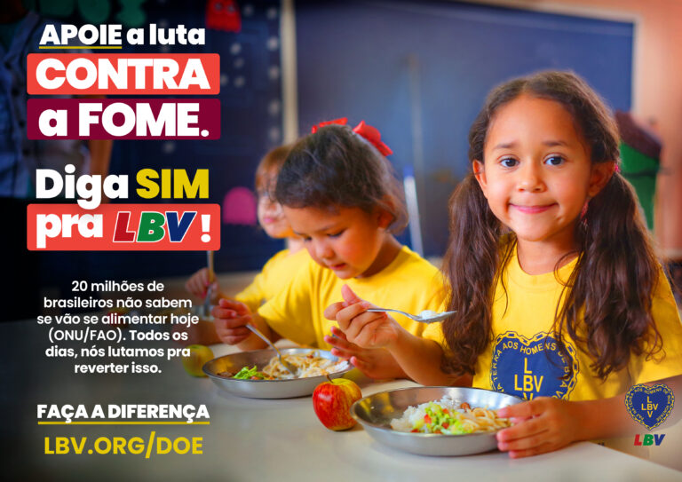 Com a ajuda da população, LBV mobiliza doações de cestas de alimentos para famílias em vulnerabilidade